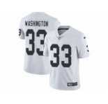 Men's Nike Oakland Raiders #33 DeAndre Washington Vapor Untouchable Limited White NFL Jersey