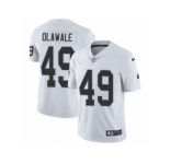 Men's Nike Oakland Raiders #49 Jamize Olawale Vapor Untouchable Limited White NFL Jersey