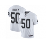 Men's Nike Oakland Raiders #50 Ben Heeney Vapor Untouchable Limited White NFL Jersey