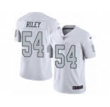Men's Nike Oakland Raiders #54 Perry Riley Limited White Rush NFL Jersey