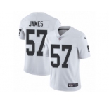 Men's Nike Oakland Raiders #57 Cory James Vapor Untouchable Limited White NFL Jersey