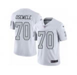 Men's Nike Oakland Raiders #70 Kelechi Osemele Limited White Rush NFL Jersey