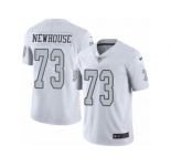 Men's Nike Oakland Raiders #73 Marshall Newhouse Limited White Rush NFL Jersey