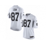Men's Nike Oakland Raiders #87 Jared Cook Limited White NFL Jersey