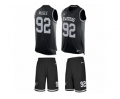 Men's Nike Oakland Raiders #92 Stacy McGee Limited Black Tank Top Suit NFL Jersey
