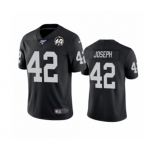 Men's Oakland Raiders #42 Karl Joseph Black 60th Anniversary Vapor Untouchable Limited Player 100th Season Football Jersey