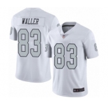 Men's Oakland Raiders #83 Darren Waller Limited White Rush Vapor Untouchable Football Jersey