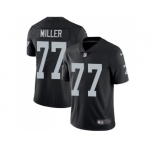 Nike Oakland Raiders #77 Kolton Miller Black Team Color Men Stitched NFL Vapor Untouchable Limited Jersey
