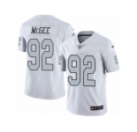Nike Oakland Raiders #92 Stacy McGee White Men's Stitched NFL Limited Rush Jersey