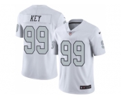 Nike Oakland Raiders #99 Arden Key White Men Stitched NFL Limited Rush Jersey