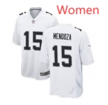 Women Las Vegas Raiders #15 Fernando Mendoza White Vapor Limited Stitched Jersey