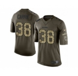 nike nfl jerseys oakland raiders #38 t.j. carrie army green[nike Limited Salute To Service]