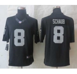 nike nfl jerseys oakland raiders #8 schaub black[nike Limited]