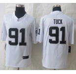 nike nfl jerseys oakland raiders #91 tuck white[nike Limited]