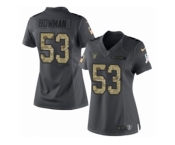 Women Nike Oakland Raiders #53 NaVorro Bowman Limited Black 2016 Salute to Service NFL Jersey