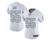 Women Nike Oakland Raiders #55 Marquel Lee Limited White Rush Vapor Untouchable NFL Jersey