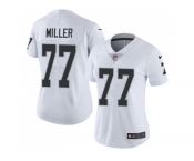 Women Nike Oakland Raiders #77 Kolton Miller White Stitched NFL Vapor Untouchable Limited Jersey