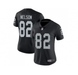 Women Nike Oakland Raiders #82 Jordy Nelson Black Team Color Stitched NFL Vapor Untouchable Limited Jersey