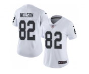 Women Nike Oakland Raiders #82 Jordy Nelson White Stitched NFL Vapor Untouchable Limited Jersey