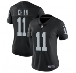 Women's Las Vegas Raiders #11 Jeremy Chinn Black 2025 Vapor Football Stitched Jersey