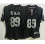 Women's Las Vegas Raiders #89 Brock Bowers Limited Black Vapor Jersey