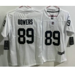 Women's Las Vegas Raiders #89 Brock Bowers Limited White Vapor Jersey