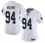 Women's Las Vegas Raiders #94 Christian Wilkins White Vapor Football Stitched Jersey