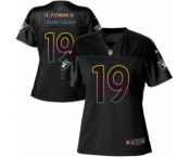 Women's Nike Oakland Raiders #19 Brandon LaFell Game Black Fashion NFL Jersey