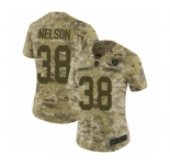 Women's Nike Oakland Raiders #38 Nick Nelson Limited Camo 2018 Salute to Service NFL Jersey