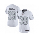 Women's Nike Oakland Raiders #39 Keith McGill Limited White Rush NFL Jersey