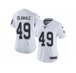 Women's Nike Oakland Raiders #49 Jamize Olawale Vapor Untouchable Limited White NFL Jersey