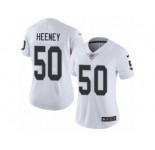 Women's Nike Oakland Raiders #50 Ben Heeney Vapor Untouchable Limited White NFL Jersey