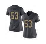 Women's Nike Oakland Raiders #53 Jelani Jenkins Limited Black 2016 Salute to Service NFL Jersey