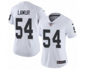 Women's Nike Oakland Raiders #54 Emmanuel Lamur White Vapor Untouchable Elite Player NFL Jersey