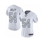 Women's Nike Oakland Raiders #54 Perry Riley Limited White Rush NFL Jersey