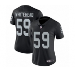 Women's Nike Oakland Raiders #59 Tahir Whitehead Black Team Color Vapor Untouchable Elite Player NFL Jersey