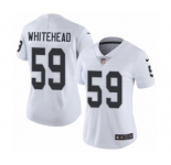 Women's Nike Oakland Raiders #59 Tahir Whitehead White Vapor Untouchable Limited Player NFL Jersey