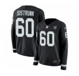 Women's Nike Oakland Raiders #60 Otis Sistrunk Limited Black Therma Long Sleeve NFL Jersey