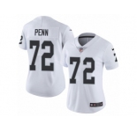 Women's Nike Oakland Raiders #72 Donald Penn Vapor Untouchable Limited White NFL Jersey