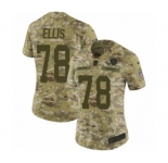 Women's Nike Oakland Raiders #78 Justin Ellis Limited Camo 2018 Salute to Service NFL Jersey