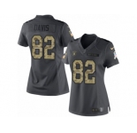 Women's Nike Oakland Raiders #82 Al Davis Limited Black 2016 Salute to Service NFL Jersey