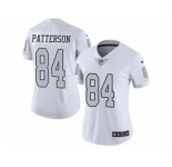 Women's Nike Oakland Raiders #84 Cordarrelle Patterson Limited White Rush NFL Jersey