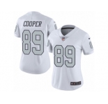 Women's Nike Oakland Raiders #89 Amari Cooper Limited White Rush NFL Jersey
