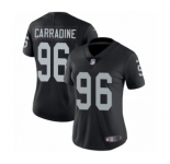 Women's Nike Oakland Raiders #96 Cornellius Carradine Black Team Color Vapor Untouchable Limited Player NFL Jersey