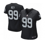 Women's Nike Oakland Raiders #99 Arden Key Game Black Team Color NFL Jersey