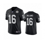 Women's Oakland Raiders #16 Tyrell Williams Black 60th Anniversary Vapor Untouchable Limited Player 100th Season Football Jersey