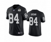 Women's Oakland Raiders #84 Antonio Brown Black 60th Anniversary Vapor Untouchable Limited Player 100th Season Football Jersey