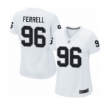 Women's Oakland Raiders #96 Clelin Ferrell Game White Football Jersey