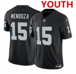 Youth Las Vegas Raiders #15 Fernando Mendoza Black F.U.S.E. Vapor Untouchable Limited Football Stitched Jersey