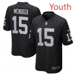 Youth Las Vegas Raiders #15 Fernando Mendoza Black Vapor Limited Stitched Jersey